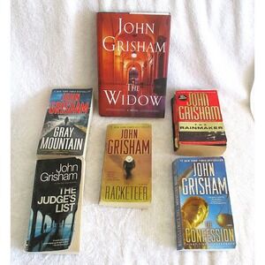 John Grisham Book Lot 6 Novels The Widow Gray Mountain Racketeer Rainmaker Judge